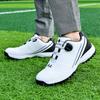 Sapatos de Golfe Novos Direto da Fábrica Sapatos Confortáveis Antiderrapantes Impermeáveis Fivela de Botão Sapatos Masculinos