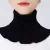 Collar Falso de Estilo Coreano para Mujer, Bufanda de Cuello Alto, Protección para el Cuello, Collar Falso Nuevo de Otoño e Invierno, Tejido Cálido a Prueba de Viento