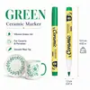 Caneta para pintura em cerâmica para caneca, caneta marcadora pintada à mão em porcelana óssea, à prova d'água e resistente ao desbotamento, caneta para utensílio de porcelana DIY