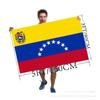 Tamanho do pé por atacado 3 * 5 pés 90 * 150 cm Bandeira da Venezuela Suporte de bandeira de poliéster