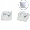 Xk001 Sujetador de Cables Clip Transparente para Cables Organizador de Cables Hebilla para Cableado de Coche Fijación de Cables de Escritorio Autoadhesivo Tipo R