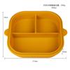 Plato de Desayuno Compartimentado de Silicona sin Olor del Fabricante para Adultos y Bebés, Plato de Desayuno Doméstico Cuantitativo Anticaídas para Reducir Grasa para Niños