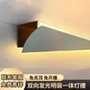 Luz de lavagem de parede bidirecional emissora de luz sem necessidade de teto calha montada na superfície luz de linha de canto superior fita de luz LED luz emissora para cima e para baixo luz de gesso de linha