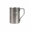 Acero Inoxidable 304 Copa de Champaña Vaso de Agua Estilo Industrial Retro Vintage Creativo Café Camping Picnic al Aire Libre Vaso de Cerveza