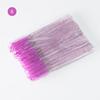 Cepillo de pestañas desechable con varilla de cristal, cepillo de nailon para maquillaje, injerto, rizador de pestañas, peine para cejas, maquillaje, barra de color de labios