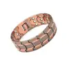 Pulsera Magnética de Cobre Rojo Antigua de Venta Caliente Transfronteriza Europea y Americana Moda Retro Tres Filas Imán Completo Desmontable Pulsera de Pareja