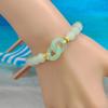 Pulsera de Eslabones con Anillo de Estilo Nacional Chino para Mujer, Diseño de Nicho, Cierre Seguro, Estilo Étnico, Pulsera para Novia