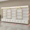 Prateleira de Cosméticos Display Rack Multicamadas Gabinete de Exibição de Produtos para Salão de Beleza Skincare Salão de Unhas Barbearia Gabinete de Exibição