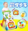 Andador musical para bebés Huanger, carrito para niños con velocidad ajustable para educación temprana, con tanque de agua de juguete