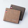 Billetera Corta para Hombre Billetera Coreana Bolsa con Cremallera Comercio Exterior Transfronterizo Corta Clip para Billetes Oro Casual Triple Pliegue