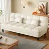 Sofá cama apartamento pequeño alquiler sofá plegable simple minimalista lujo ligero oficina cuero resistente a arañazos de gato sofá cama plegable