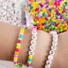 Acessórios para Joias DIY com Contas da Amazon Contas Seed Acrílicas Contas com Letras com Cordão Elástico Pulseiras e Colares de Montagem Manual