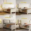 Panel de mesita de noche para cama individual se vende por separado, panel trasero de mesita de noche de 21 metros de ancho, panel trasero de madera maciza suave acolchado, se vende por separado