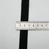 Elástico de crochê do fabricante, elástico de tricô com forte elasticidade, adequado para cós de saias e calças, acessório elástico com acabamento preto e branco