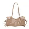 Bolsa de Mão Feminina Estilo Coreano Moda Atacado Bolsa Saco Outono 2026 Nova Cor Sólida Texturizada Bolsa de Ombro Única Bolsa para Trabalho Sob o Braço