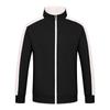 Jaqueta Baseball Color Block Fina Uniforme Escolar de Time Personalizado Gola Alta Moletom Jaqueta Masculina Tendência com Zíper Camada Interna Bordada