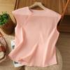 En stock Vintage 2025 Camisa Casual para Mujer Nuevo Estilo Chino Camisa con Botones de Cuentas Oblicuos Elegante Top Pulóver para Mujer