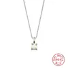 Collar de ópalo de plata de ley S925 colgante de ópalo clásico de cuatro garras collar para la clavícula estilo idéntico al de las celebridades de Internet TikTok accesorios exquisitos