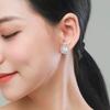 Pendientes de perlas de imitación de comercio exterior transfronterizo de Cao Shi, nuevos pendientes franceses de lujo de alta gama con luz explosiva para mujer, pendientes exquisitos