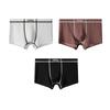 2025 Nuevo Verano Ropa Interior de Seda de Hielo para Hombre Color Sólido Cintura Media Calzoncillos Bóxer Transpirables Talla Grande Una Pieza Venta Caliente