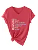 Estudiante de Enfermería Come Amazon Ebay Sitio Independiente Versátil Casual Camiseta de Manga Corta con Cuello en V para Mujer