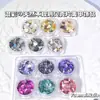 Novo Material de Decoração para Nail Art em Concha Natural Colorida Irregular Estilo Japonês Acessórios de Unha Transparentes Vestíveis