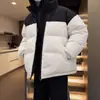 Cross2026 Estilo Hong Kong Roupas Novas de Algodão Homem Inverno Acolchoado Estudante Roupas Pão ins Americana Gola Alta Roupas de Algodão Jaqueta