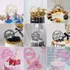 Inserts para Bolo de Aniversário de Celebridade da Internet em Acrílico Decoração Espelhada Refletiva Cartão em Inglês para o Dia das Mães