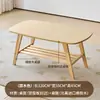 Mesa de centro apartamento pequeño madera maciza sala de estar hogar simple minimalista mesa de té moderna habitación de alquiler mesa pequeña de doble capa al lado del sofá