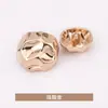 Botones de Metal Curvos y Cóncavos con Forma de Hongo Cosidos a Mano para Abrigos de Lana, Chaquetas, Trajes, Ropa Formal, Botones Dorados, Accesorios para Prendas