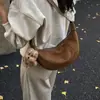 Diaria Casual Retro Versátil Moda Elegante Viajero Estilo Coreano Hombro Único Cruzado de Hombro de Moda Bolso Dumpling para Mujer
