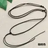 Cordón de Cadena para Colgante de Jade Dorado y Plateado de Cuerda Pura Tejida a Mano Casual Lote Ajustable Collar Marrón Cuerda Trenzada Roja
