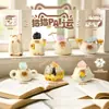 Caixa cega mini de cristal de animal super fofa popular do Xiaohongshu, decoração de mesa mais vendida, caixa cega de figura de brinquedo da moda atacado