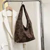 Bolso Leopardo de Gran Capacidad Transfronterizo para Mujer 2025 Nueva Moda Versátil Bolso de Hombro Retro Casual Bolso Tote para Viaje