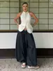 Pantalones de Linterna Transfronterizos Estilo Europeo y Americano Tendencia Callejera Primavera y Verano Casual Perezoso Pierna Ancha Largos Pantalones de Linterna Sueltos