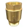 Fábrica en stock liberación rápida facturable latón resorte acción simple mesa frontal dientes internos y externos conexión viva válvula de retención vertical