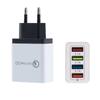 Carregador de celular multiporta 5V2A lado colorido 4USB regulamentações dos EUA e da Europa cabeça de carregamento de viagem para celular multiporta