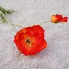 Amapola Iceberg Yumengren, flor de amapola artificial, arreglo floral para bodas, decoración del hogar y fines decorativos