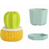 Cepillo Limpiador Nano Cactus Multifuncional para el Hogar Bola Limpiadora que no Suelta Fibras Cocina Color Degradado Creativo Cepillo para Macetas