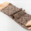 Meias Finas Jacquard para Primavera e Verão para Mulheres, Meias até a Panturrilha para Idosos, Meias de Aço Antiderrapantes para Avós, Meias Curtas Florais Coloridas