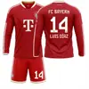 2627 Camiseta de Manga Larga Kit de Fútbol 10 Musiala 9 Kane Deportes Bayern Número de Casa 17 Camiseta Olise