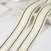 Ribete de Encaje Hueco Bilateral con Borla Cuadros Rayas Cinta de Satén Lazo de Flores Frescas Accesorios para el Cabello Cinta DIY