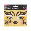 Amazon Transfronterizo de Gama Alta Pegatinas de Maquillaje Navideñas de Ciervo con Estampado de Leopardo Gato y Zorro Pegatinas de Tatuaje Pegatinas Festivas