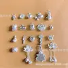 Ding Yu plata 3D plata 999 plata pequeños accesorios regalo colgante ligero accesorios DIY con cuentas una generación de cabello