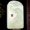 Luz natural verde lago verde lago sudor Jade Montaña Tigre colgante Jade jade colgante jade colgante azul y blanco jade zodiaco marca