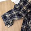 Camisa de cuadros de manga larga de moda para hombres y mujeres Primavera y Otoño Ropa de calle frita Suelta Versátil Chaqueta de estudiante