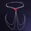 Cadena de pezón de diamantes de imitación transfronteriza nueva joyería para perforar cadena corporal de mariposa sexy sexy europea y americana cadena corporal