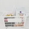 Carrito de la compra de supermercado con ruedas, caja de compra, cesta de mano para tienda de conveniencia, almacenamiento de snacks para centro comercial, cesta de la compra de gran capacidad