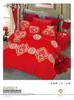 Punto Directo Jet Tela Elegante de Satín Tela para Sábana de Cama Satín Derretido Lisi Rojo Boda Tela de Algodón para Sábana de Cama