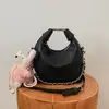 Bolsa de Mão com Padrão Lichia Prateado Transfronteiriça e Bolsa Transversal para Celular para Mulheres, Nova Tendência 2026 Versátil de Alta Qualidade Pequena